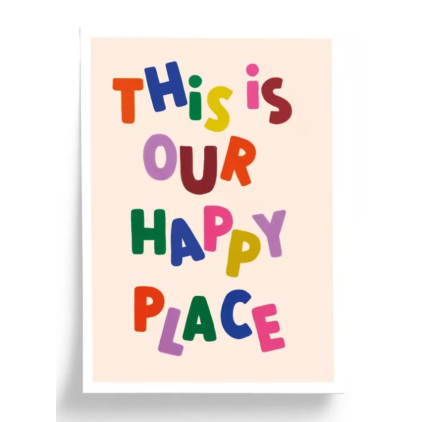 Affiche - 30x40cm - Happy Place