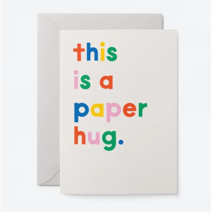 Carte avec enveloppe - This is a paper hug