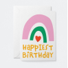 Carte avec enveloppe - Birthday Rainbow