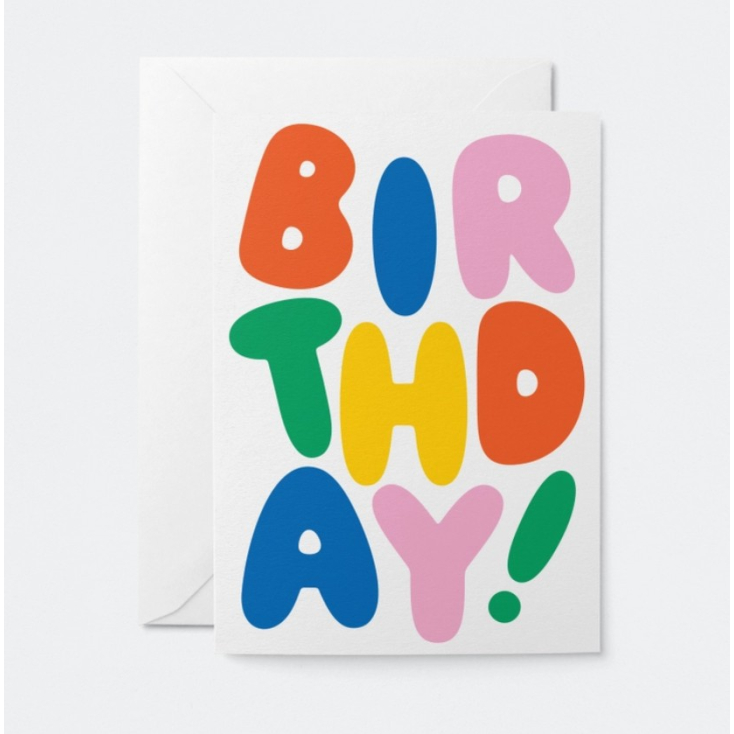 Carte avec enveloppe - Birthday!