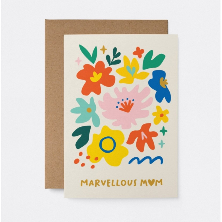 Carte avec enveloppe - Marvellous Mom