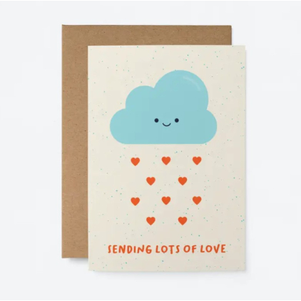 Carte avec enveloppe - Sending lots of Love