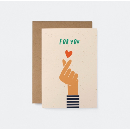 Carte avec enveloppe - For You