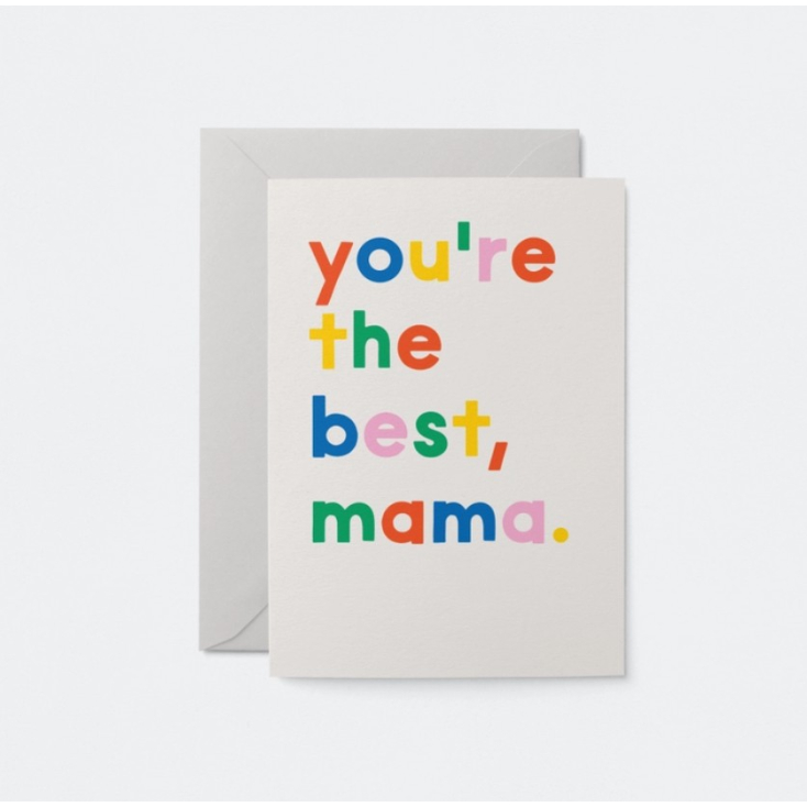 Carte avec enveloppe - You're the best, mama