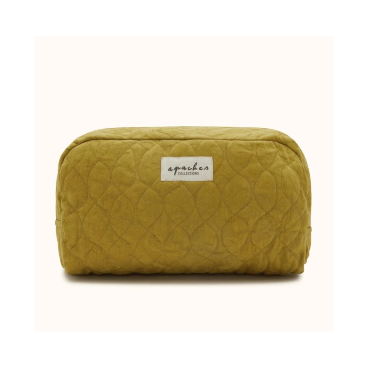 Trousse Gayane - Damassé - Golden Lime