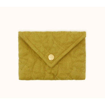 Petite Enveloppe Ravi - Damassé - Golden Lime