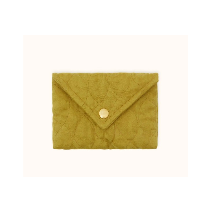 Petite Enveloppe Ravi - Damassé - Golden Lime