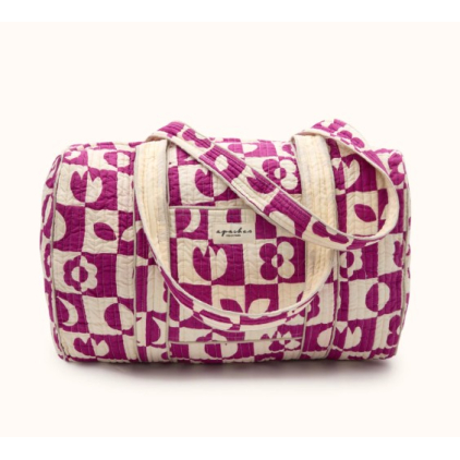 Sac Buddha - Damier - Fuschia