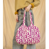 Sac Buddha - Damier - Fuschia