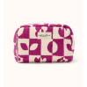 Petite trousse Gaya - Damier - Fucshia